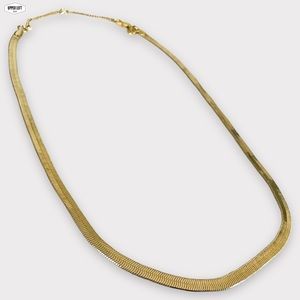 Madewell Vintage Gold Color Herringbone Chain Necklace